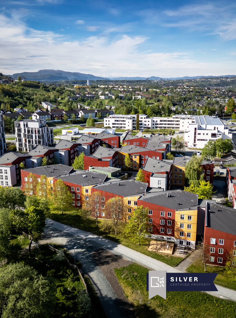 Airfoto of Campus Living Voll in Trondheim